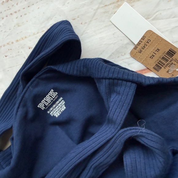 Victoria’s Secret PI Ribbed Square Neck Active Dress | Built-In Shorts | Siz - Picture 11 of 14